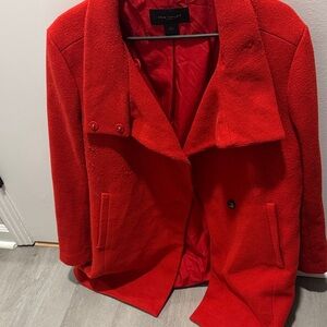 Ann Taylor Bold Red Trench Coat
